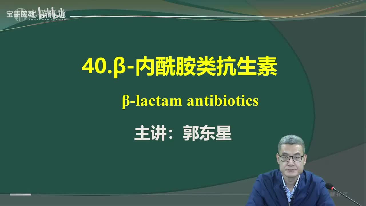 第四十章 β-内酰胺类抗生素1