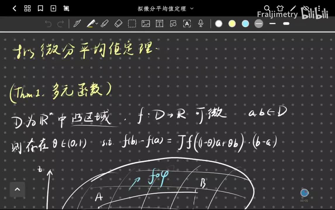 多元函数的微分学中值定理