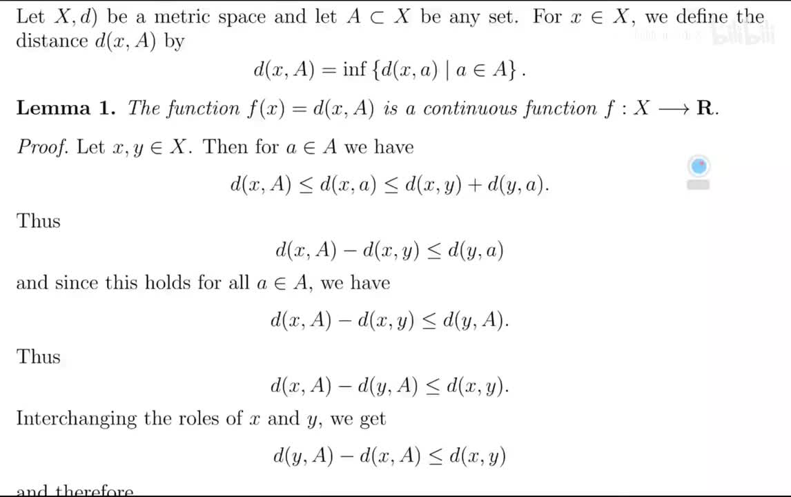 lebesgue数的构造【预备引理】
