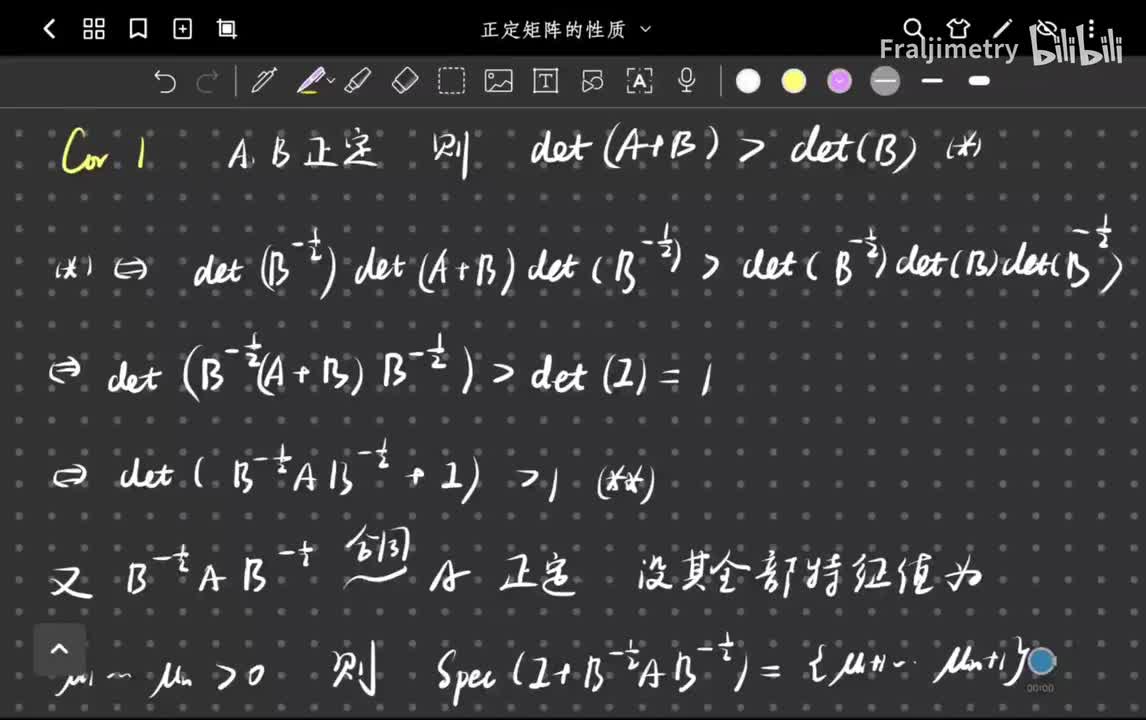 正定矩阵的行列式不等式