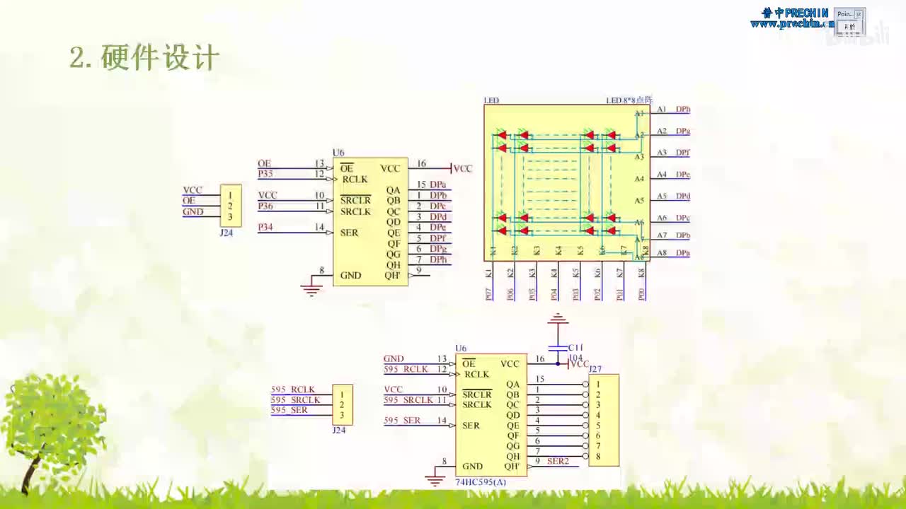 14.2-IO扩展(串转并)-74HC595--硬件设计