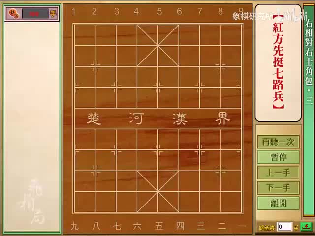 右相对右士角炮 | 03红方先挺七路兵