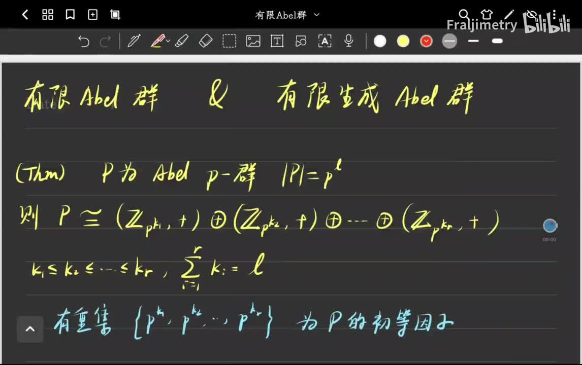 有限Abel p群的结构