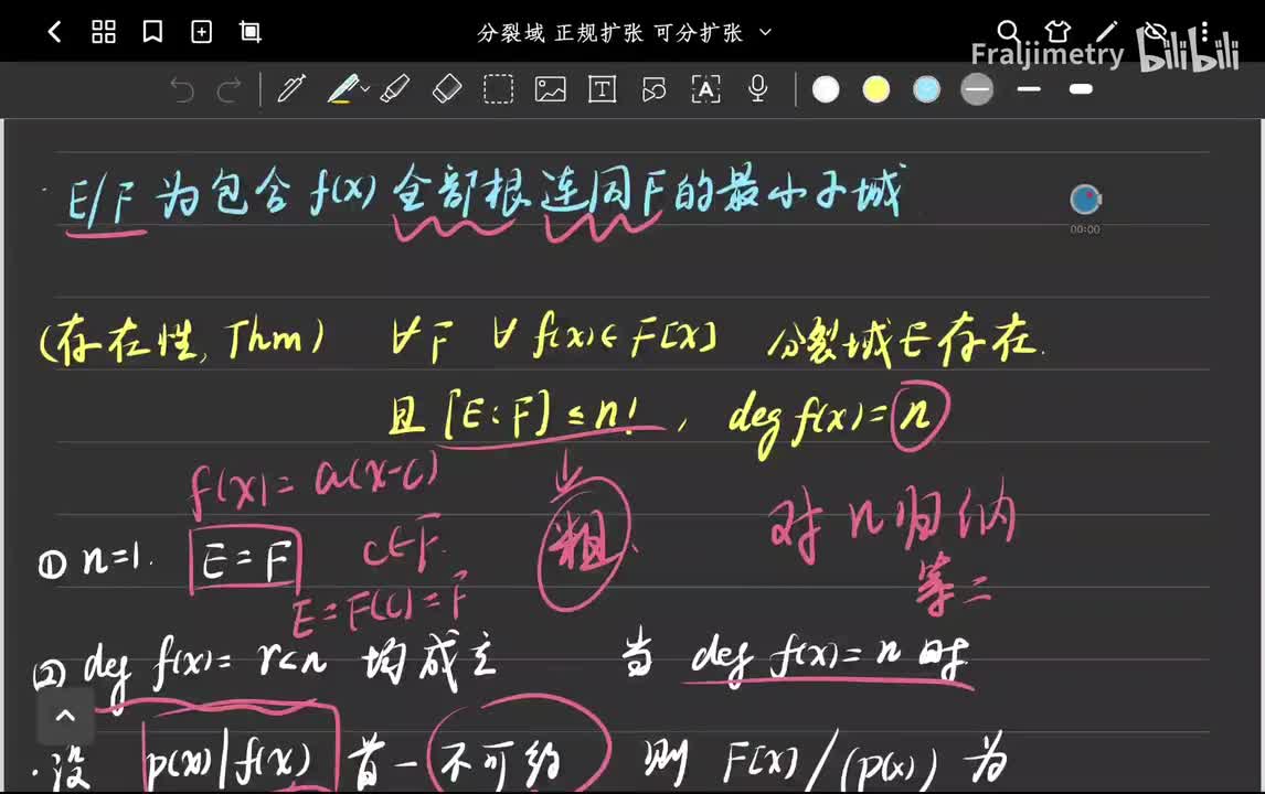 分裂域的唯一性