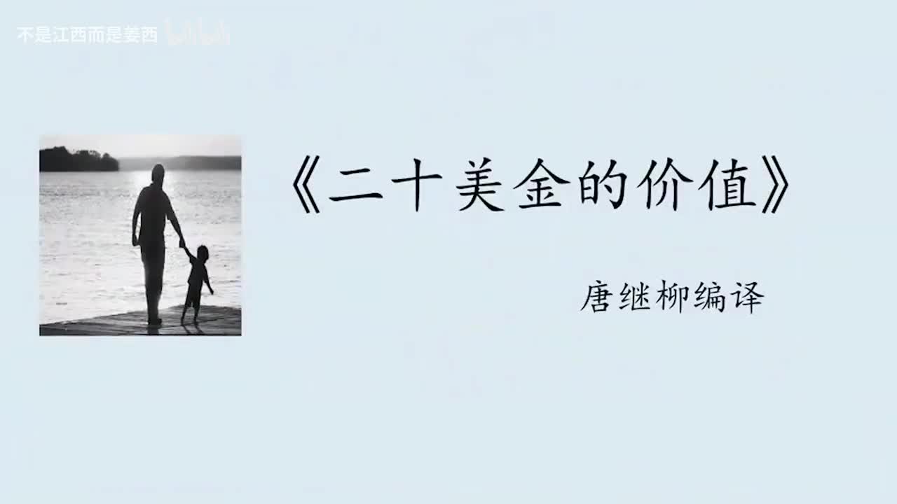 【普通话水平测试短文精讲课程】作品《二十美金的价值》