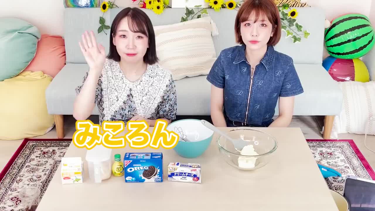 欲望のままにオレオチーズケーキ作って食べるwithちはるん【簡単クッキング】