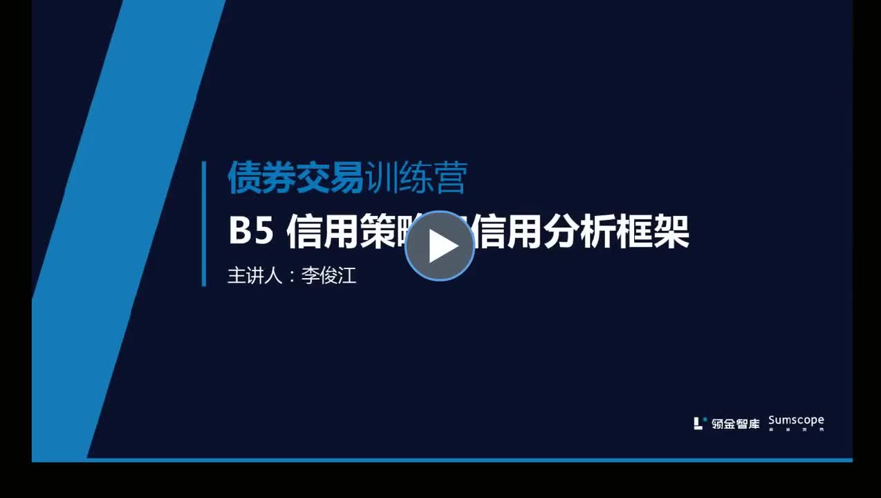 9 信用策略和信用分析框架