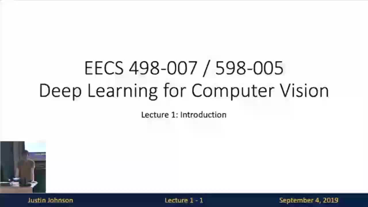 01 Introduction to Deep Learning for Computer Vision