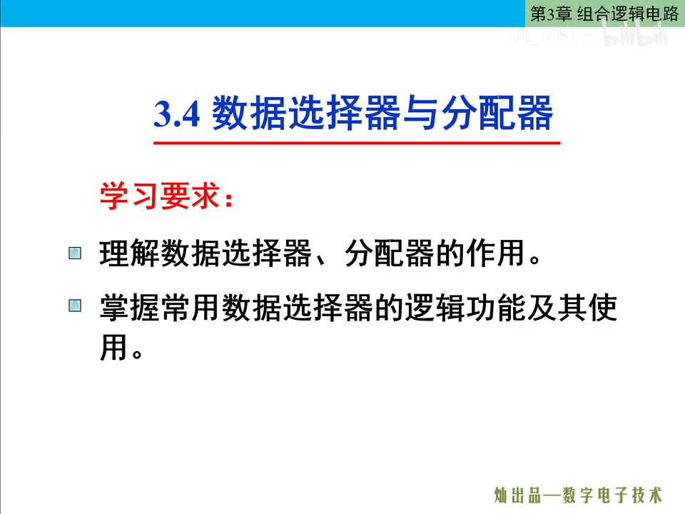 数电51-数据选择器