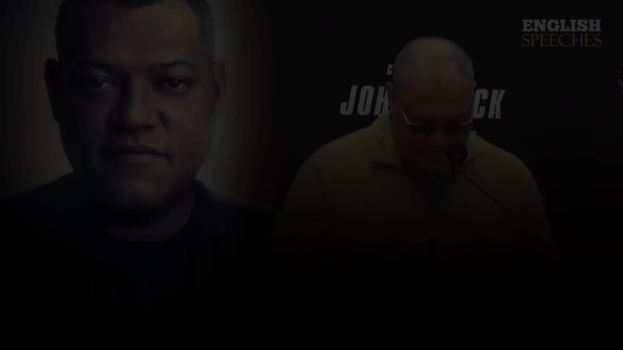ENGLISH SPEECH LAURENCE FISHBURNE Keanu Reeves (English Subtitles)
