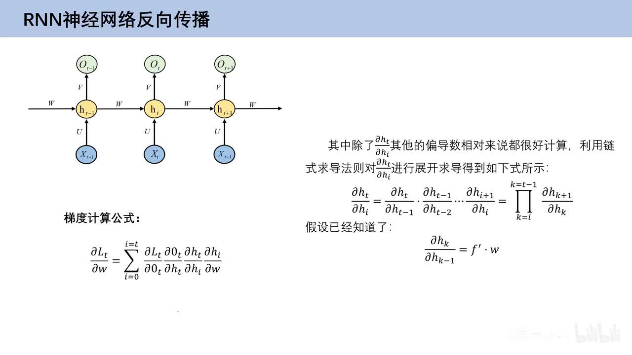 6.7、RNN神经网络产生梯度消失和爆炸的原因