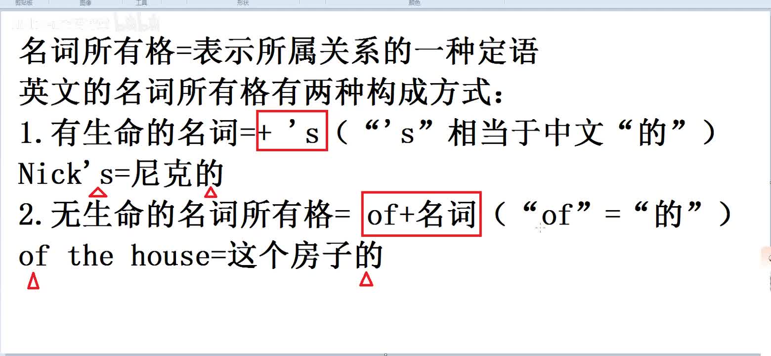 【复习必看】英语入门课后总结名词2