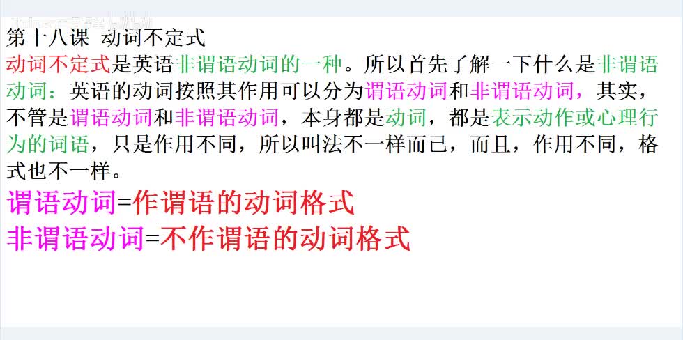 【课后梳理】动词不定式核心内容1