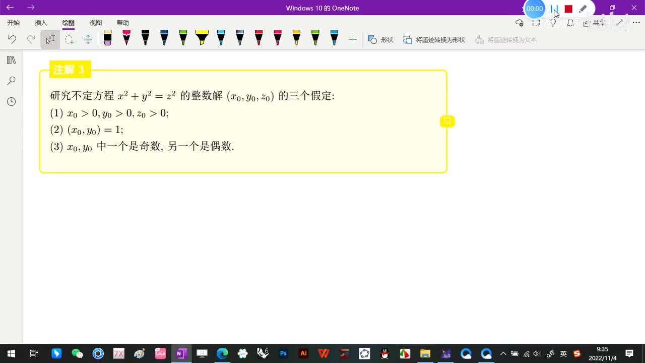2.3-勾股数-2-二次不定方程的三个假定-(注解3)-(初等数论-闵嗣鹤-第四版)