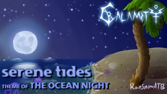 （海洋 夜晚）serene tides