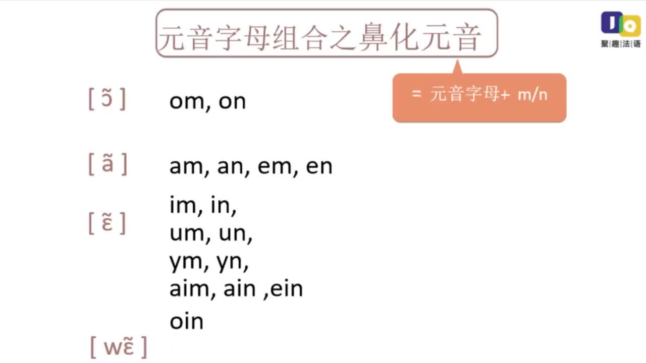 【法语零基础入门】-鼻化元音的组合与拆开发音