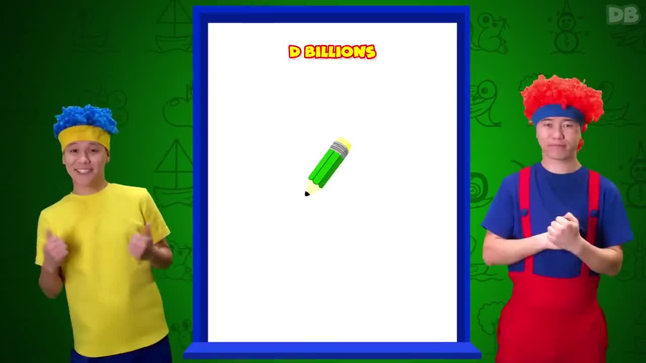 Animals with Numbers from 1 to 9 D Billions