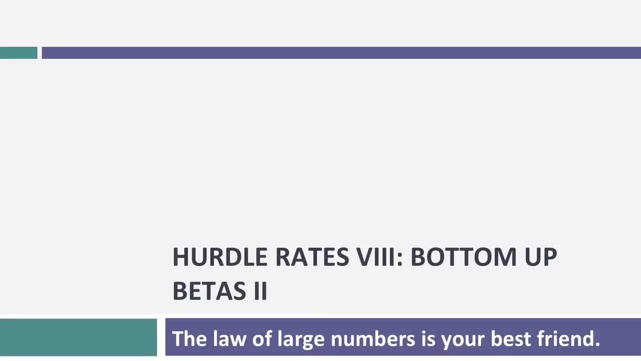 [P12]Session 11_ Estimating Hurdle Rates - More on bottom up betas