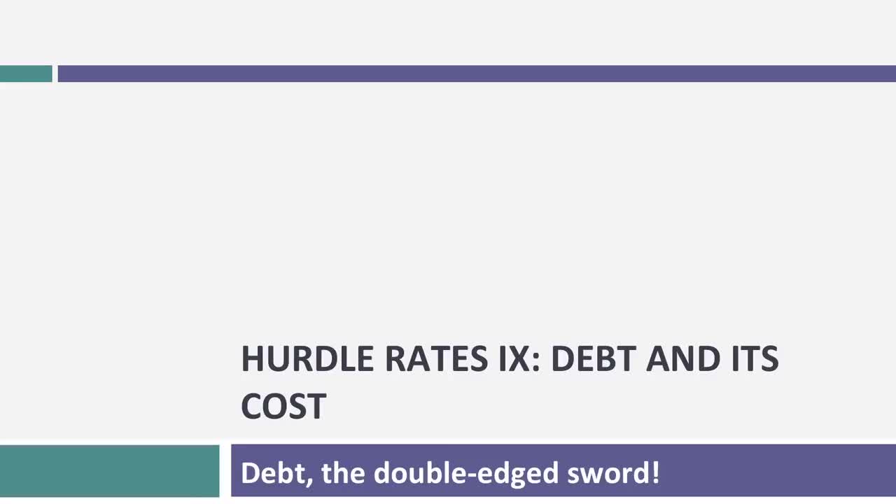 [P13]Session 12_ Estimating Hurdle Rates - Debt & its Cost