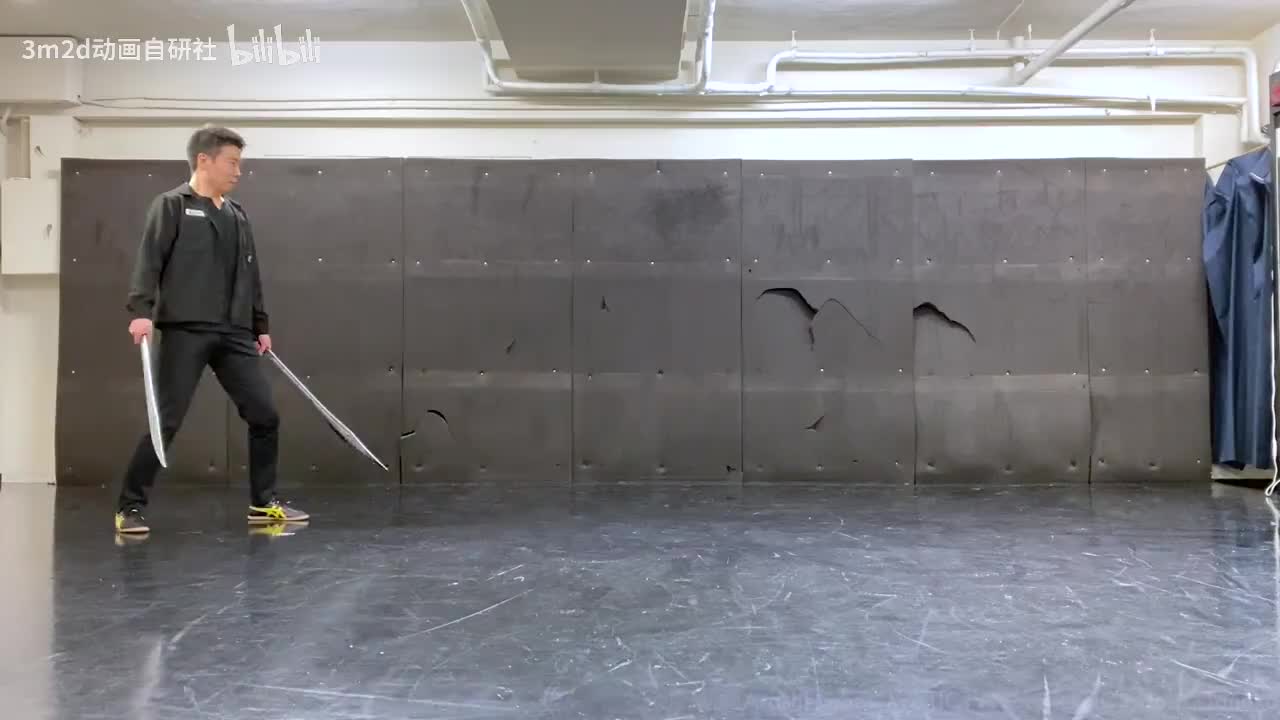 【双武器】震地回旋 Animation reference by 3D2M动画自研社