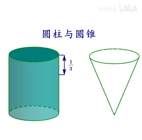 圆锥与圆柱体积验证