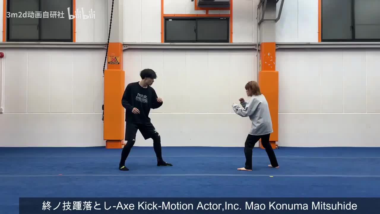 【踢&腿法】下劈攻击 Animation reference by 3D2M动画自研社