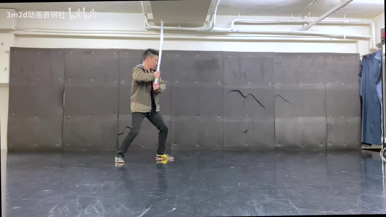 【太刀】格挡重斩 Animation reference by 3D2M动画自研社