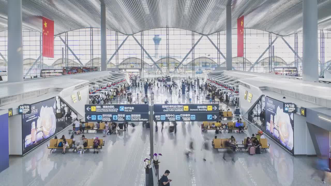 20.机场航站楼俯视延时