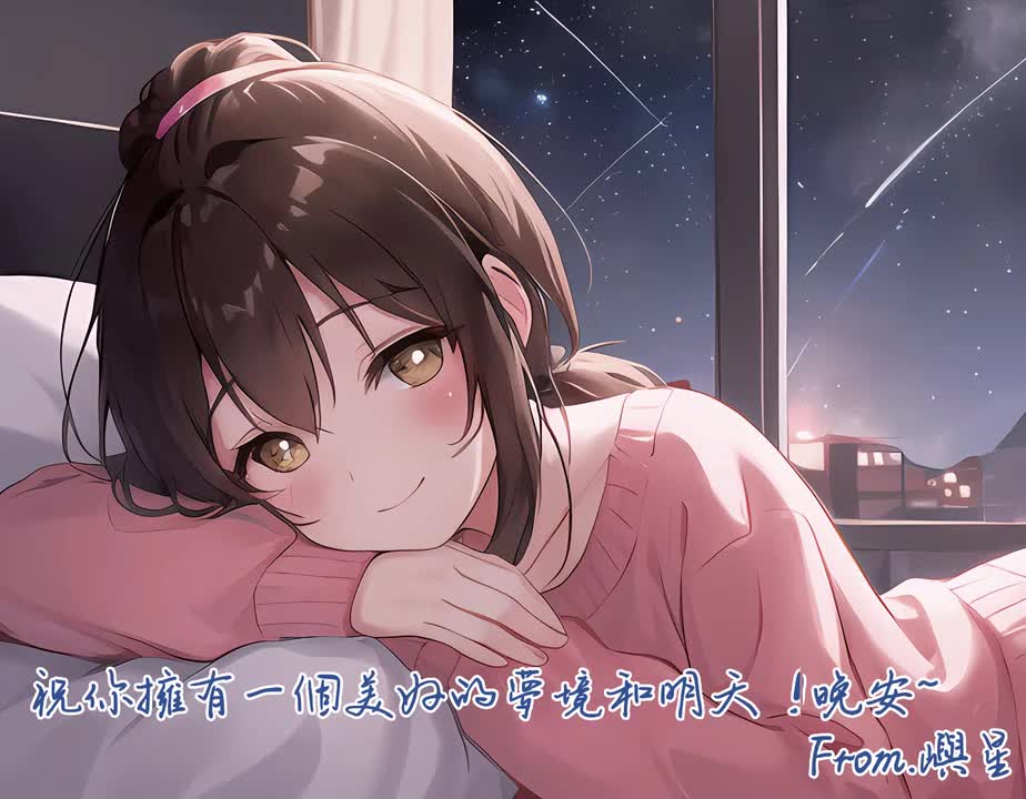 祝你擁有一個美好的夢境和明天！晚安~