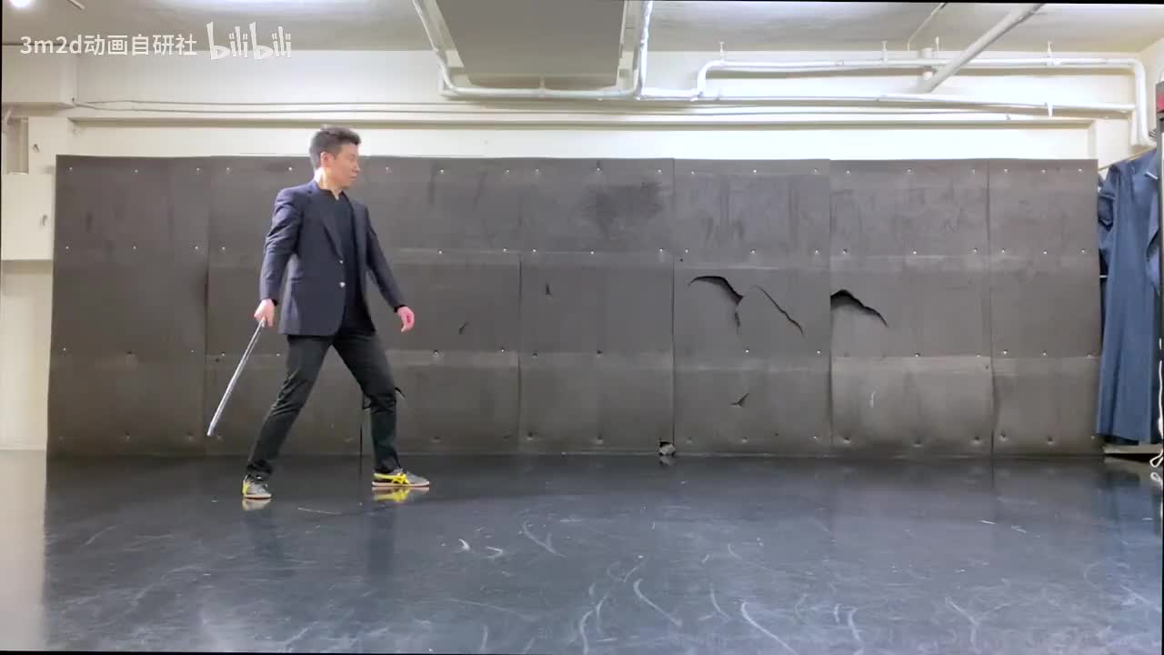 【短武器】飞行落地挥击 Animation reference by 3D2M动画自研社