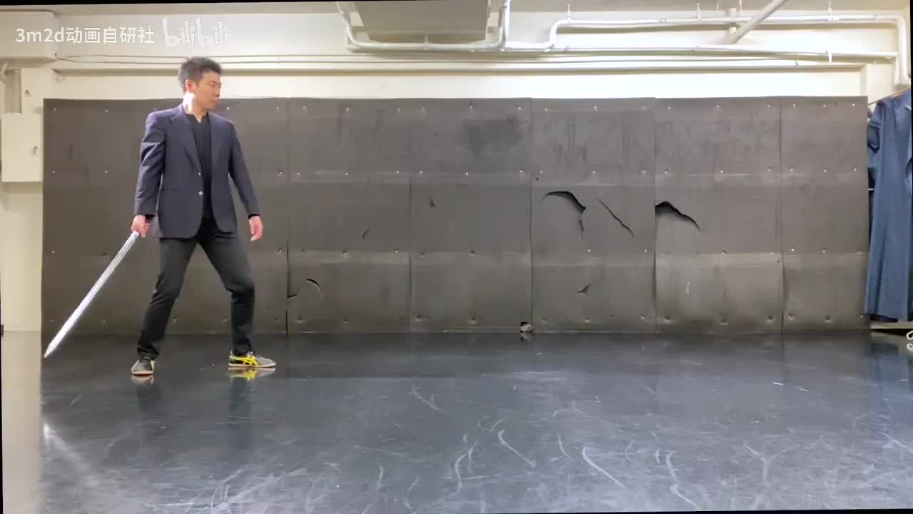 【短武器】转身直刺 Animation reference by 3D2M动画自研社