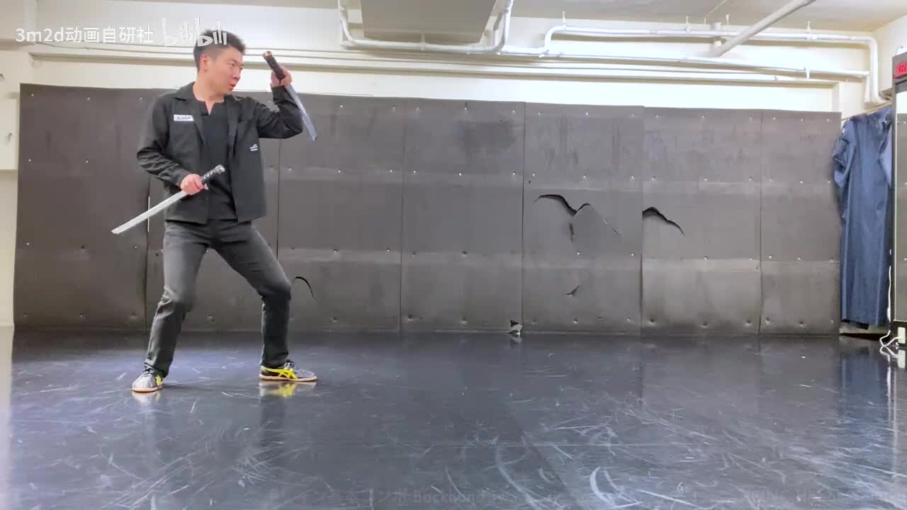 【双武器】双手基本连击 Animation reference by 3D2M动画自研社