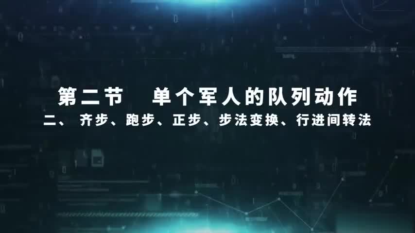 2.2.2 齐步、跑步、正步、步法变换、行进间转法