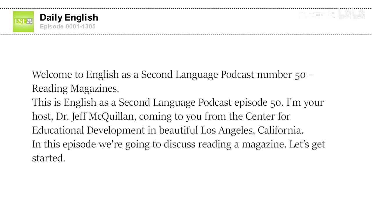 0050 Reading Magazines