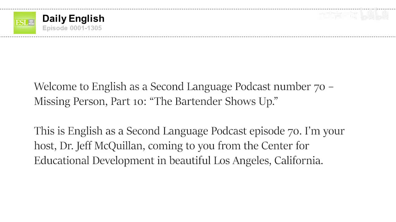 0070 Missing Person, Part 10- “The Bartender Shows Up.”