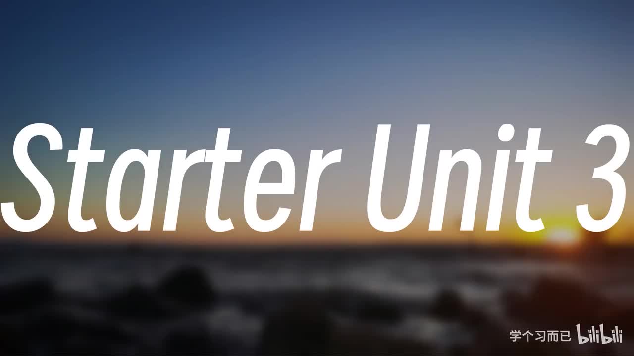 Starter Unit 3