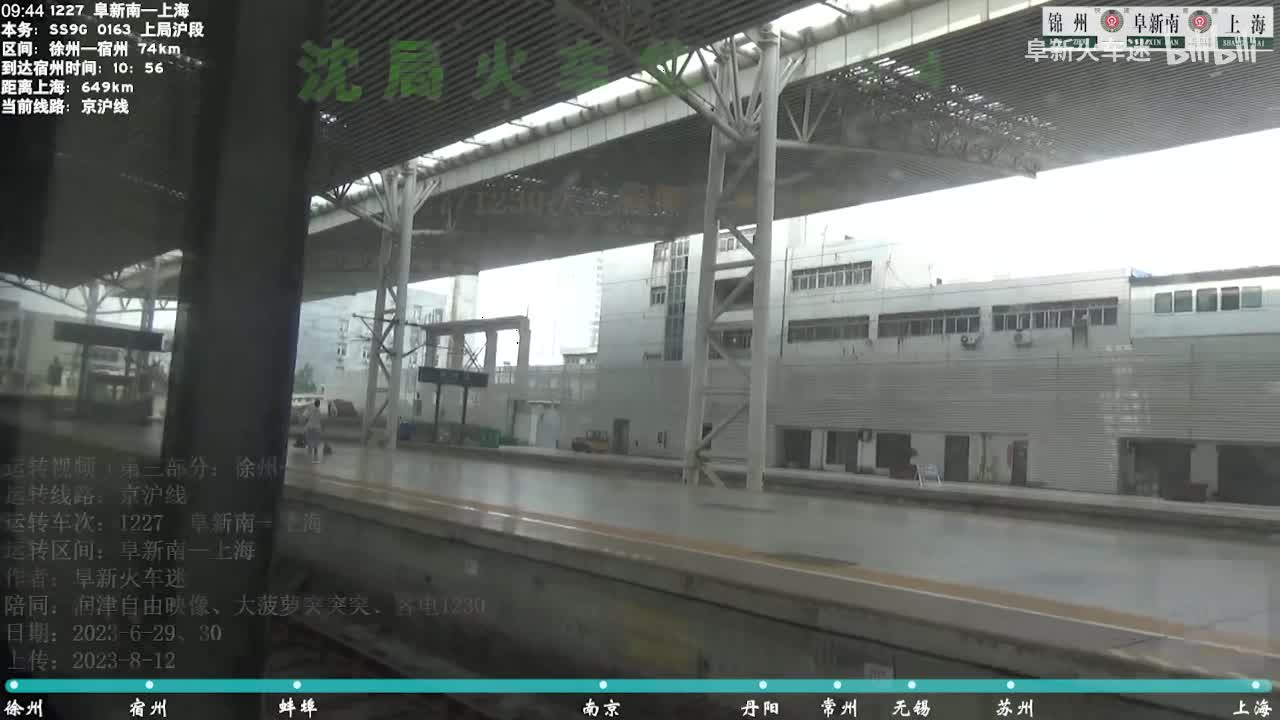 【第三部分】1227次 徐州—上海段倍速侧方展望