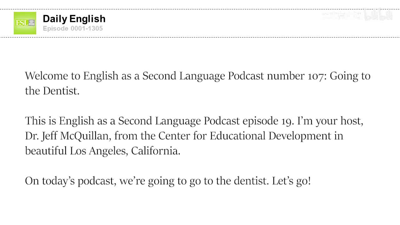 0107 Going to the Dentist