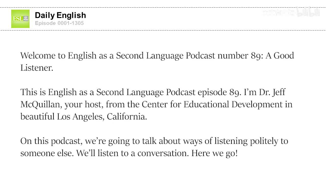 0089 A Good Listener