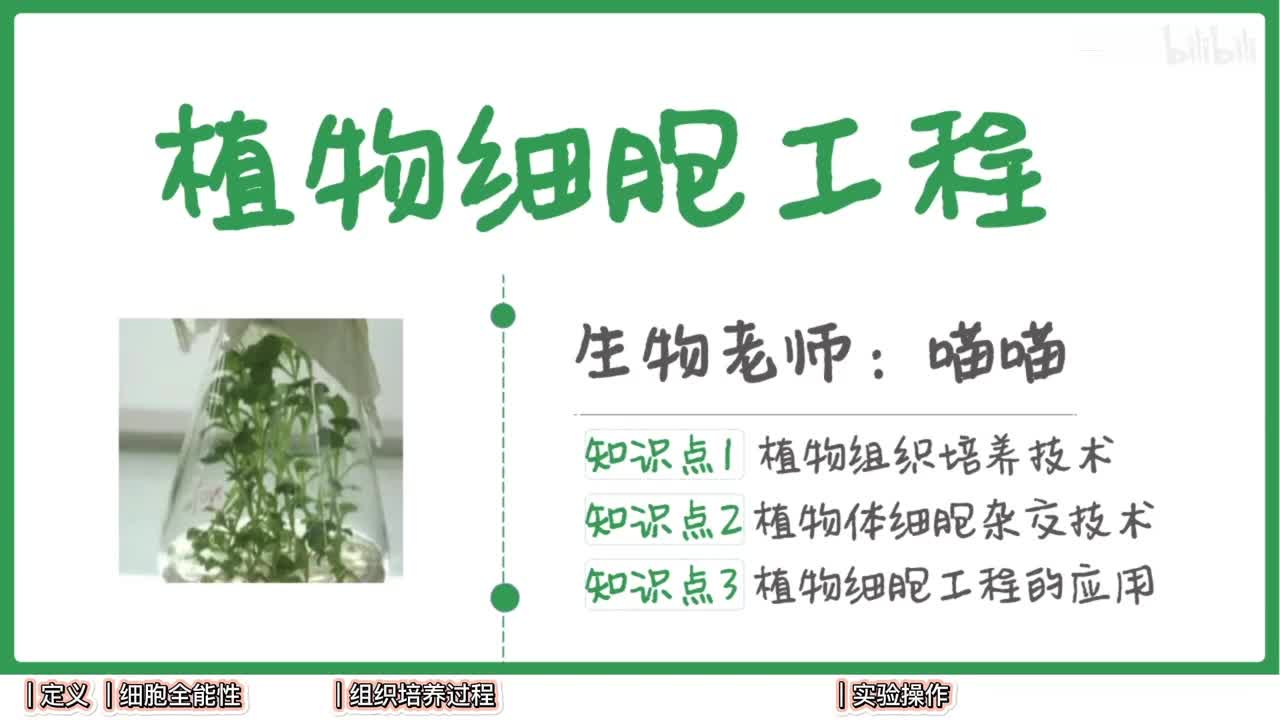 细胞工程】1植物组培【辞典】