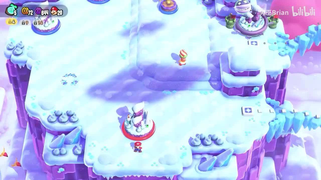 W2朵朵高山-冰块滑溜溜足小子山谷（3种子）