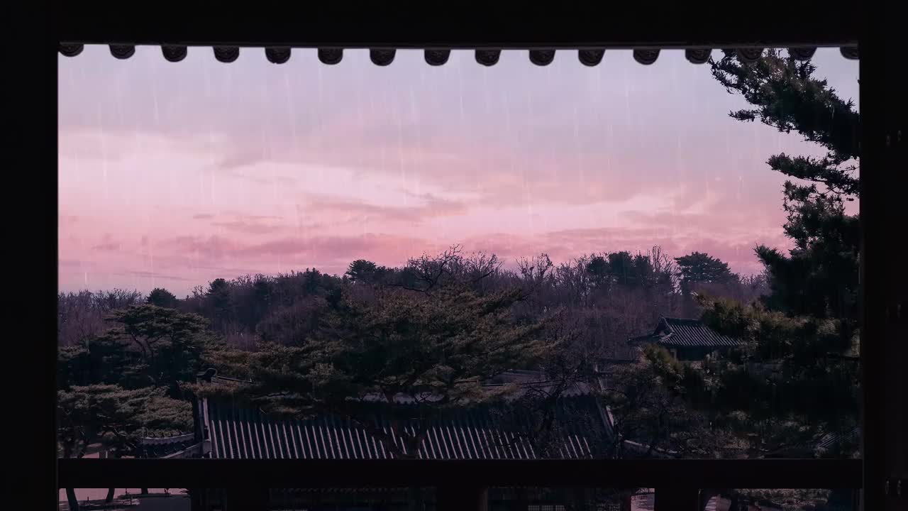 粉色雨天-Pink Rainy Day