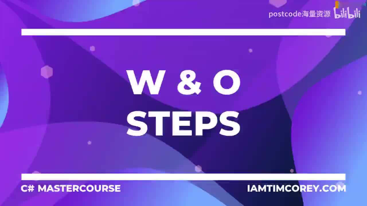 20.2. 编写和优化步骤 + W & O Steps