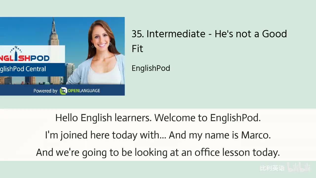 035. Intermediate - He's not a Good Fit