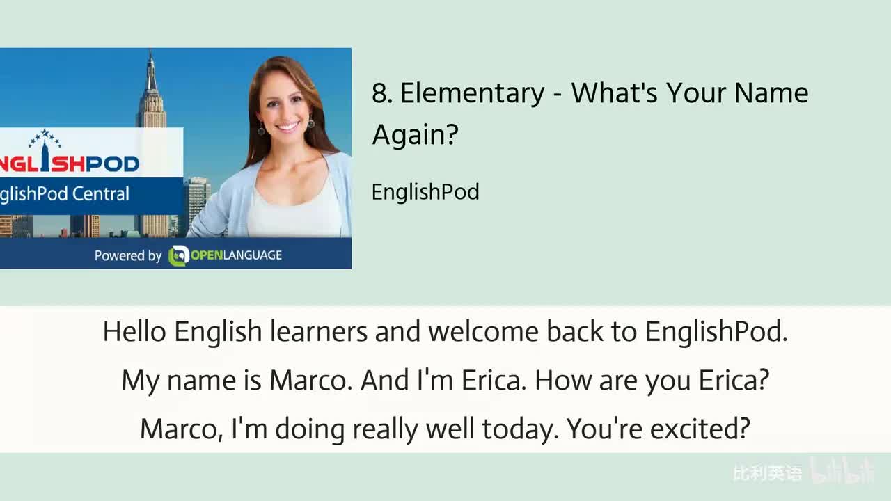 008. Elementary - What's Your Name Again