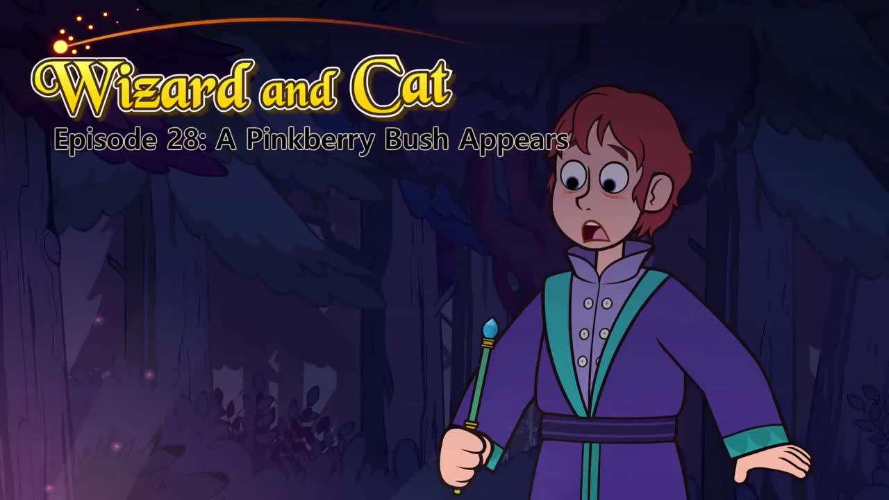 028_Wizard and Cat 28_A Pinkberry Bush Appears