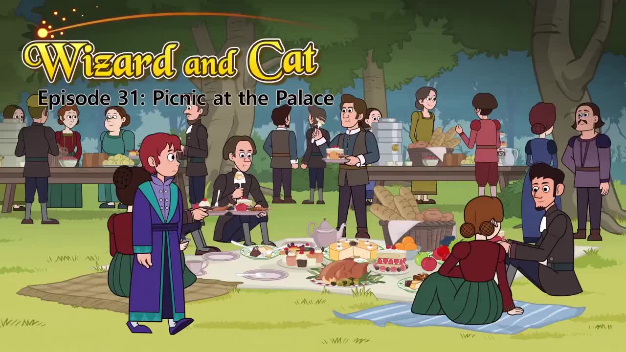 031_Wizard and Cat 31_Picnic at the Palace