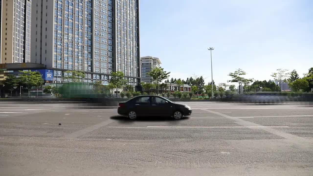 6.ae教程：车流定格效果