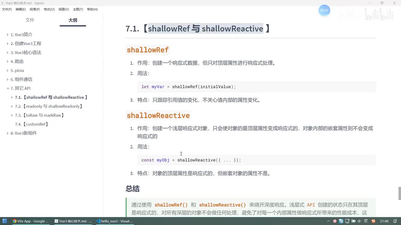 065.readonly 与 shallowReadonly