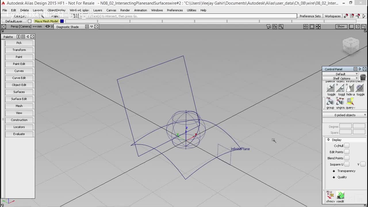 62.相交的平面和曲面